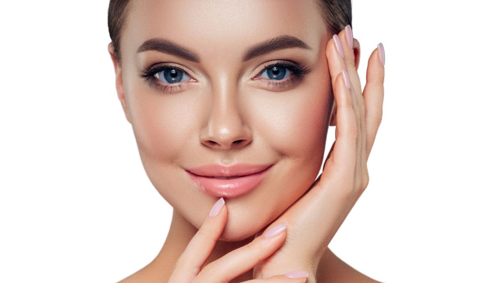 Djevojka zadovoljna pomlađivanje lica